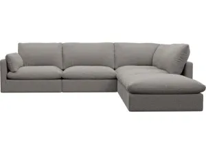 Willow Boucle Pumice Modular Sofa - 5 Seater RAF Terminal by James Lane, a Sofas for sale on Style Sourcebook