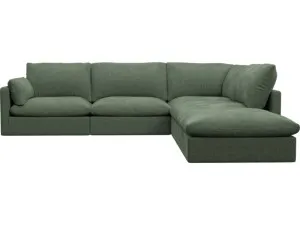 Willow Tribute Dark Jade Modular Sofa - 5 Seater RAF Terminal by James Lane, a Sofas for sale on Style Sourcebook