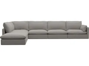 Willow Boucle Pumice Modular Sofa - 6 Seater LAF Terminal by James Lane, a Sofas for sale on Style Sourcebook