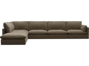 Willow Tribute Walnut Modular Sofa - 6 Seater LAF Terminal by James Lane, a Sofas for sale on Style Sourcebook