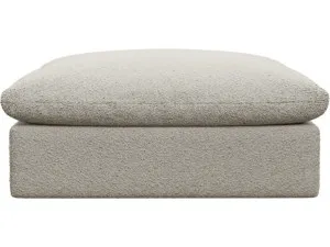 Willow Boucle Ivory Ottoman by James Lane, a Ottomans for sale on Style Sourcebook