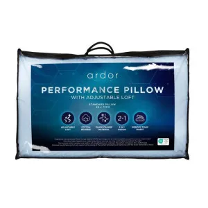 Ardor Cooling PCM White Memory Foam Pillow by null, a Pillows for sale on Style Sourcebook
