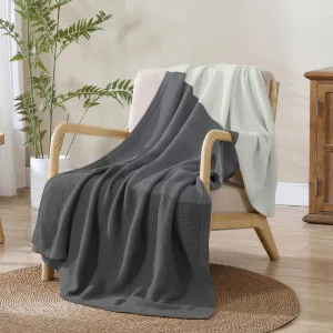 Ardor Isla Grey Knitted Throw by null, a Throws for sale on Style Sourcebook