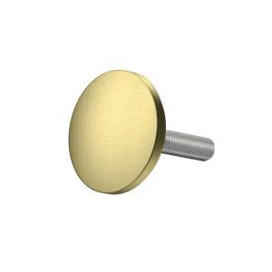Round Button and Thread 25mm Brushed Brass by Estelle, a Door Hardware for sale on Style Sourcebook