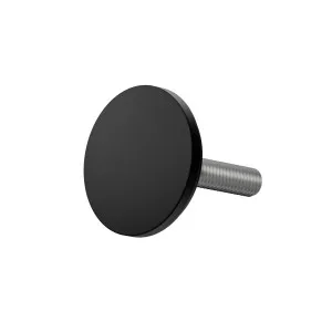 Round Button and Thread 30mm Matte Black by Estelle, a Door Hardware for sale on Style Sourcebook