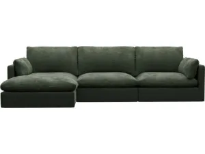 Willow Muse Forest Chaise Sofa - 3 Seater by James Lane, a Sofas for sale on Style Sourcebook