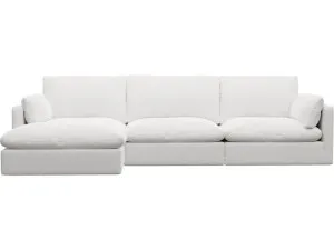 Willow Noa Fog Chaise Sofa - 3 Seater by James Lane, a Sofas for sale on Style Sourcebook