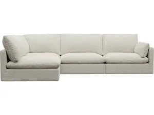 Willow Boucle Ivory Corner Sofa - 4 Seater LAF Terminal by James Lane, a Sofas for sale on Style Sourcebook