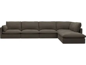 Willow Muse Mink Modular Sofa - 6 Seater RAF Terminal by James Lane, a Sofas for sale on Style Sourcebook