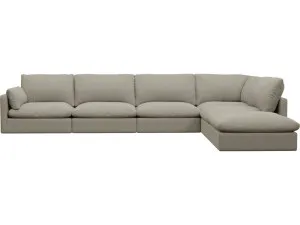 Willow Plaza Natural Modular Sofa - 6 Seater RAF Terminal by James Lane, a Sofas for sale on Style Sourcebook