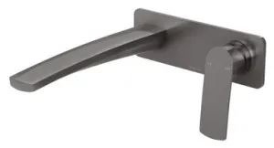 Mekko Switchmix Wall Basin Or Bath Mixer Set 200mm Lead Free In Brushed Carbon By Phoenix by PHOENIX, a Bathroom Taps & Mixers for sale on Style Sourcebook