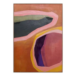 Chromatic Contours Box Framed Canvas in 100 x 140cm by OZ Design, a Painted Canvases for sale on Style Sourcebook