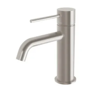 Vivid Slimline Hob Basin Mixer (Curved Spout) 6Star Lead Free In Brushed Nickel By Phoenix by PHOENIX, a Bathroom Taps & Mixers for sale on Style Sourcebook