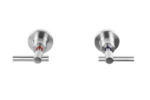 Alpha Lever Handle Wall Top Assemblies Lf | Made From Brass In Brushed Nickel By Raymor by Raymor, a Bathroom Taps & Mixers for sale on Style Sourcebook