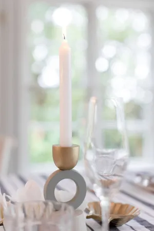 Ivana Multicolor Metal Candle holder by Coast to Coast, a Statues & Ornaments for sale on Style Sourcebook