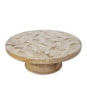 J. Elliot Maya raised cake serving plate stand 30x12 cm natural by J Elliot, a Platters & Serving Boards for sale on Style Sourcebook