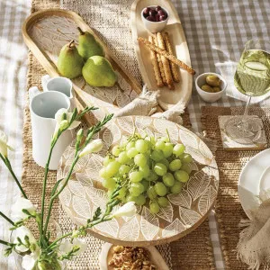 J.Elliot Maya oval serving tray 60x16cm natural by J Elliot, a Platters & Serving Boards for sale on Style Sourcebook