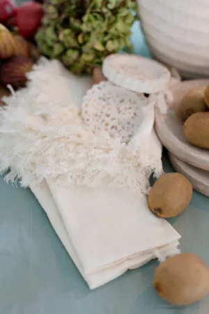 J.Elliot Avani set of 4 napkins ivory by J Elliot, a Aprons for sale on Style Sourcebook