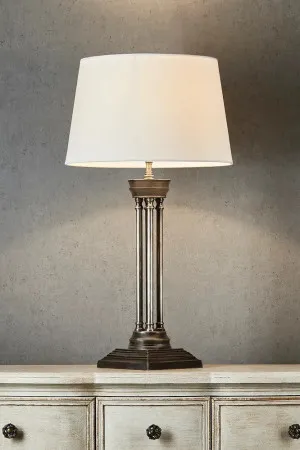 Hudson Table Lamp Base Antique Silver ETA 28/11/2025 by Florabelle Living, a Lamps for sale on Style Sourcebook