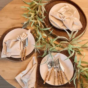 Saigon Stainless Steel Bamboo Handle  16 Piece Cutlery Set by Florabelle Living, a Cutlery for sale on Style Sourcebook