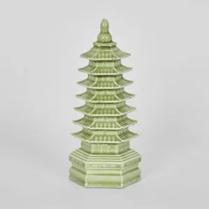 Pagoda Statue Jade by Florabelle Living, a Statues & Ornaments for sale on Style Sourcebook