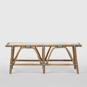 Portsea Hamptons Bench Navy Outdoor Undercover by Florabelle Living, a Outdoor Benches for sale on Style Sourcebook