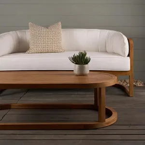 Weave Teak Coffee Outdoor Table by Florabelle Living, a Tables for sale on Style Sourcebook