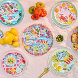 Set of 4 Melamine Italian Summer Plates by La La Land, a Plates for sale on Style Sourcebook