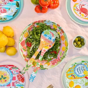 Melamine Salad Servers Italian Summer by La La Land, a Salad Bowls & Servers for sale on Style Sourcebook