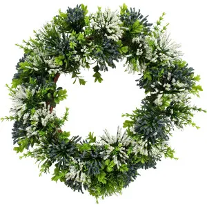 Christmas Hanging Wreath Hamptons Burst 40x40x10cm by La Vida Trading, a Christmas for sale on Style Sourcebook