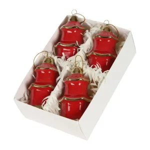 Pagoda Hanging Christmas Ornaments Box of 4 Red by Florabelle Living, a Christmas for sale on Style Sourcebook