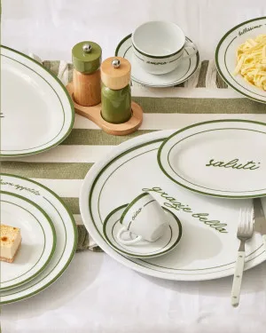 Set of 6 Osteria Ceramic Oval Plated 24.5x16cm Saluti by Coast to Coast, a Plates for sale on Style Sourcebook