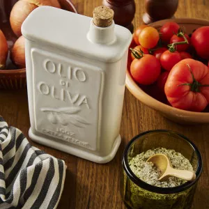 Olio Ceramic Oil Bottle 12x6x22cm Ivory by Coast to Coast, a Utensils & Gadgets for sale on Style Sourcebook