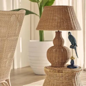 Long Island Rattan Table Lamp ETA 07/12/2025 by Florabelle Living, a Lamps for sale on Style Sourcebook
