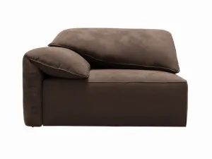 Clarence Muse Chocolate 2 Seat Left Arm Facing Sofa Module by James Lane, a Sofas for sale on Style Sourcebook