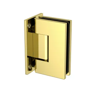 Boston Wall to Glass Heavy Duty Hinge with T Type Mounting Plate -Polished Gold by Estelle, a Bathroom Fixtures for sale on Style Sourcebook