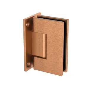 Boston Wall to Glass Heavy Duty Hinge with T Type Mounting Plate - Brushed Rose Gold by Estelle, a Bathroom Fixtures for sale on Style Sourcebook