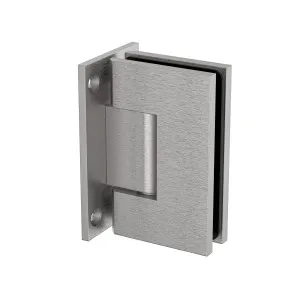 Boston Wall to Glass Heavy Duty Hinge with T Type Mounting Plate - Satin Nickel by Estelle, a Bathroom Fixtures for sale on Style Sourcebook