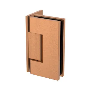 Boston Heavy Duty Large Wall to Glass Hinge with L Type Mounting Plate - Brushed Rose Gold by Estelle, a Bathroom Fixtures for sale on Style Sourcebook