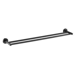 Cylindro Double Towel Rail 750mm Matte Black by Bourne, a Towel Rails for sale on Style Sourcebook