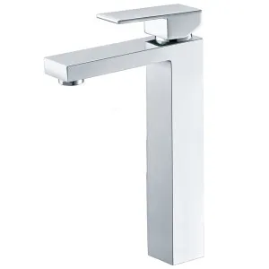 Cuadro High Rise Basin Mixer Square Chrome by Bourne, a Bathroom Taps & Mixers for sale on Style Sourcebook