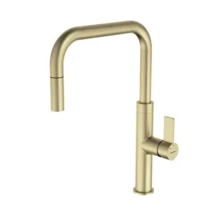 Caroma Urbane II Pull Out Sink Mixer Brushed Brass by Caroma, a Kitchen Taps & Mixers for sale on Style Sourcebook