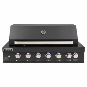 Euro Alfresco 6 Burner Built-In BBQ and Hood Black | Black by Euro Alfresco, a Refrigerators, Freezers for sale on Style Sourcebook