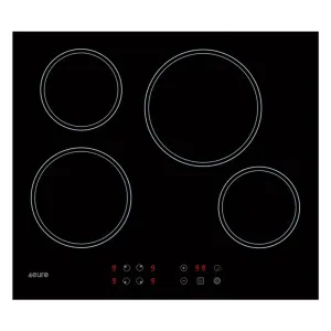 Euro Appliances Ceran Touch Electric Cooktop 60cm Black by Euro Appliances, a Cooktops for sale on Style Sourcebook