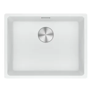 Franke Maris Granite Single Bowl 520mm Undermount Polar White by Franke, a Kitchen Sinks for sale on Style Sourcebook