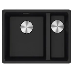 Franke Maris Granite One and a Half Bowl, 340-150mm, Flushmount, Right Hand, Onyx by Franke, a Kitchen Sinks for sale on Style Sourcebook