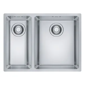 Franke Maris 1 & 1-2 Bowl Sink Left Hand Flushmount Small Bowl by Franke, a Kitchen Sinks for sale on Style Sourcebook