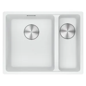 Franke Maris Granite One and a Half Bowl, 340-150mm, Topmount, Right Hand, Polar White by Franke, a Kitchen Sinks for sale on Style Sourcebook