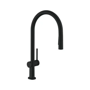 Hansgrohe Talis M54 Kitchen Mixer 210 Pull-Out Spout 2jet Matte Black by Hansgrohe, a Kitchen Taps & Mixers for sale on Style Sourcebook