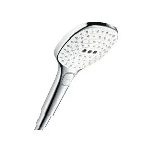 Hansgrohe Raindance Select E Hand Shower 120 3jet EcoSmart White/Chrome by Hansgrohe, a Shower Heads & Mixers for sale on Style Sourcebook